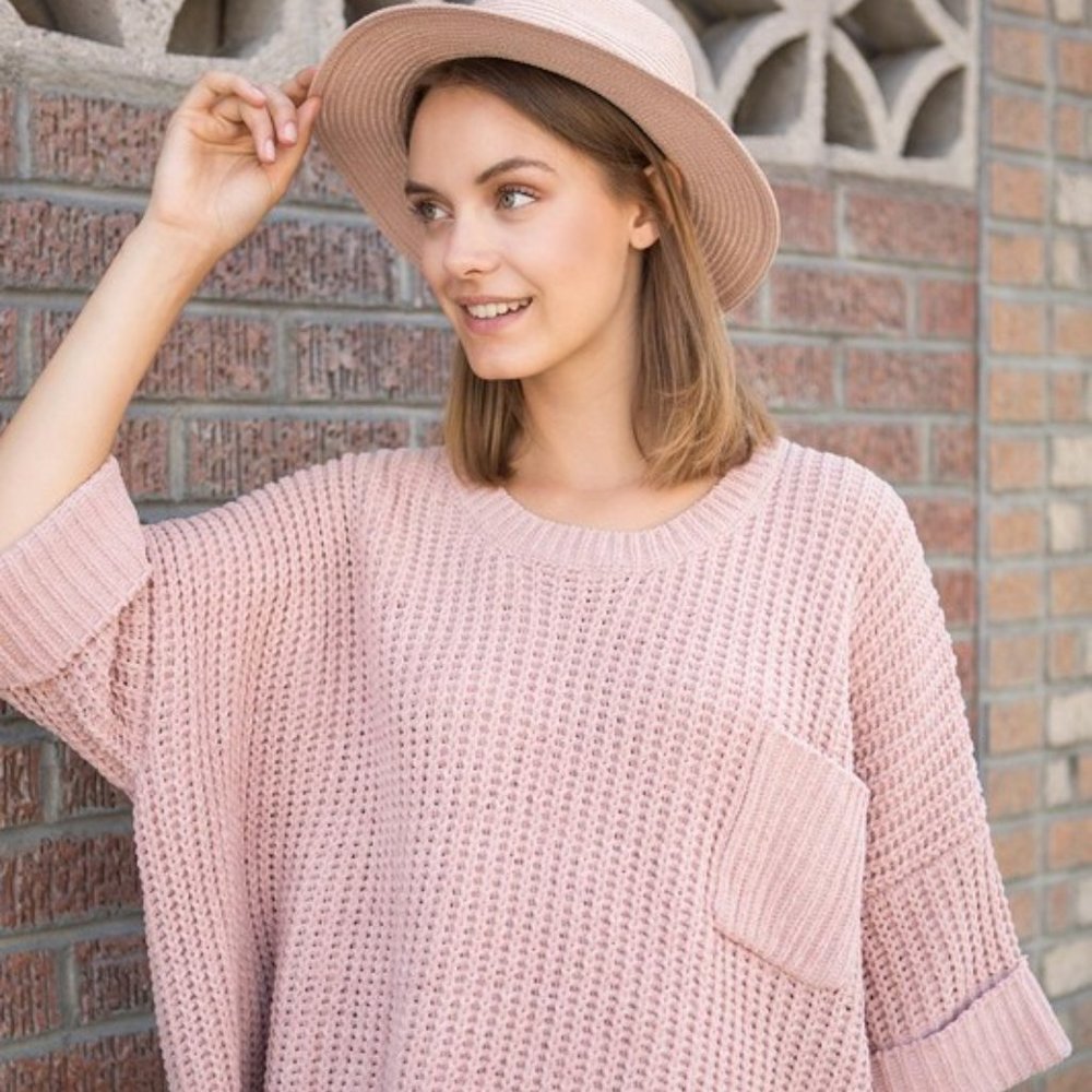 Oversized Chenille Pullover